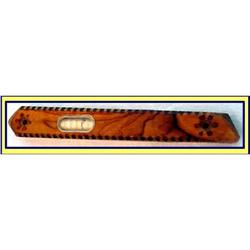 JUDAICA OLD OLIVE WOOD MEZZUZAH W KOSHER KLAF #2242054