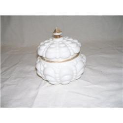 CONSOLIDATED GLASS DRAPE COVERED JAR #2242125