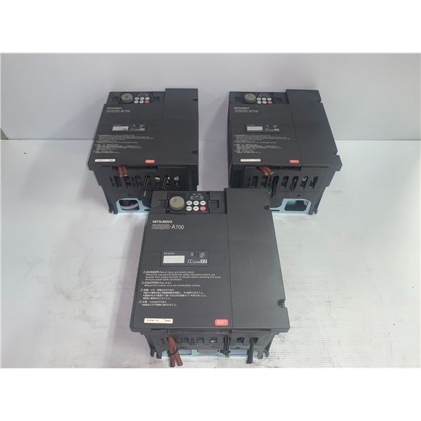 (3) - Mitsubishi FR-A740-7.5K Inverter Drives