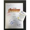 Image 2 : AVENGERS INFINITY WAR MULTI SIGNED SCRIPT COVER ( RA COA )