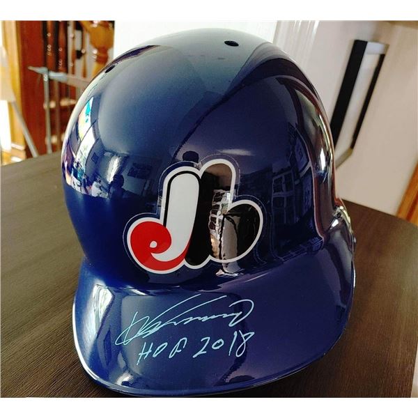 VLAD GUERRERO SR. SIGNED MONTREAL EXPOS FULL SIZE BATTING HELMET FANATICS COA