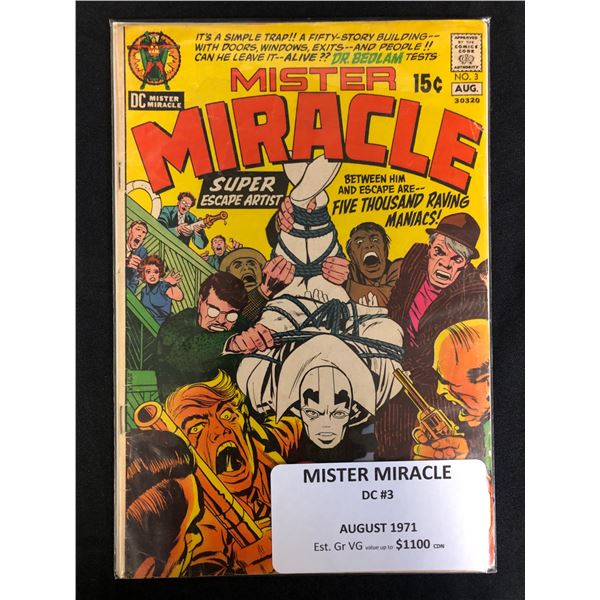 DC COMICS MISTER MIRACLE NO. 3