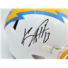 Image 2 : KEENAN ALLEN SIGNED CHARGERS FULL SIZE REP HELMET ( BECKETT COA)