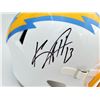 Image 2 : KEENAN ALLEN SIGNED CHARGERS FULL SIZE REP HELMET ( BECKETT COA)