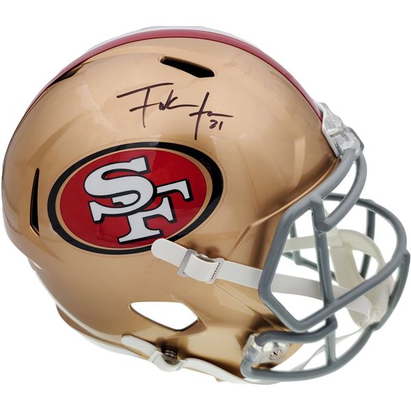 FRANK GORE SIGNED SAN FRANCISCO 49ERS FULL SIZE HELMET ( BECKETT COA)