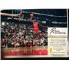 Image 2 : MICHEAL JORDAN SIGNED SLAM DUNK CONTEST 8 X 10 ( RA COA)