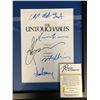 Image 2 : THE UNTOUCHABLES CAST SIGNED AND FRAMED SCRIPT COVER ( RA COA)