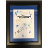 Image 1 : INGLORIOUS BASTARDS CAST SIGNED FRAMED MOVIE SCRIPT ( RA COA)