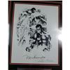 Image 2 : TRIPLE SIGNED MUHAMMAD ALI, JOE FRASER, LEROY NEIMAN FRAMED 20 X 24 LITHO (PSA LOA)