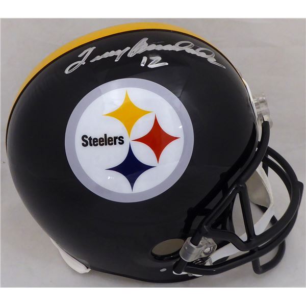 TERRY BRADSHAW SIGNED PITTSBURG STEELERS FULL SIZE HELMET ( JSA COA)