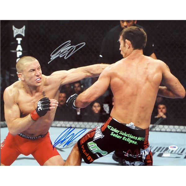 GEORGE ST. PIERRE SIGNED UFC 16 X 20 ( PSA COA)