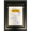 Image 1 : THE WOLF OF WALL STREET CAST SIGNED SCRIPT COVER FRAMED ( RA COA)