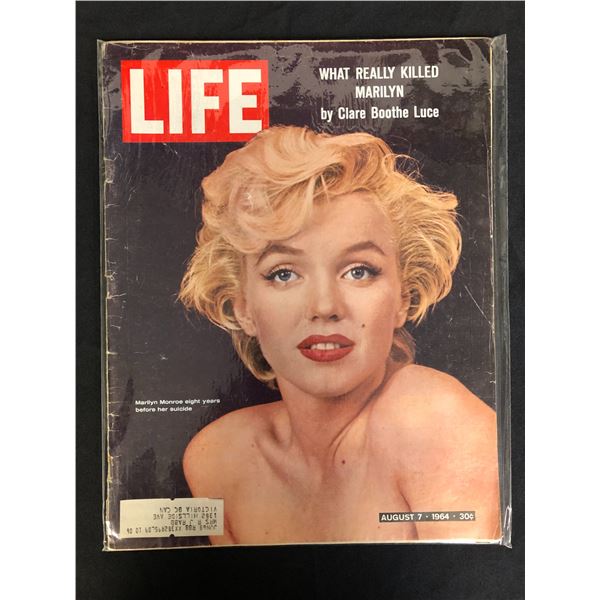 1964 LIFE MAGAZINE MARILYN MUNROE COVER