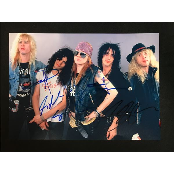 GUNS N ROSES BAND SIGNED 8 X 10 ( RA COA)