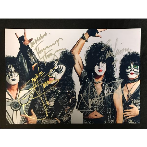 KISS BAND SIGNED 8 X 10 (RA COA)