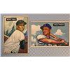 Image 1 : 1952 BOWMAN BASEBALL CARD LOT WALLY MOSES AND MONTE IRVIN ROOKIE CARD