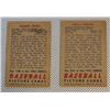 Image 2 : 1952 BOWMAN BASEBALL CARD LOT WALLY MOSES AND MONTE IRVIN ROOKIE CARD