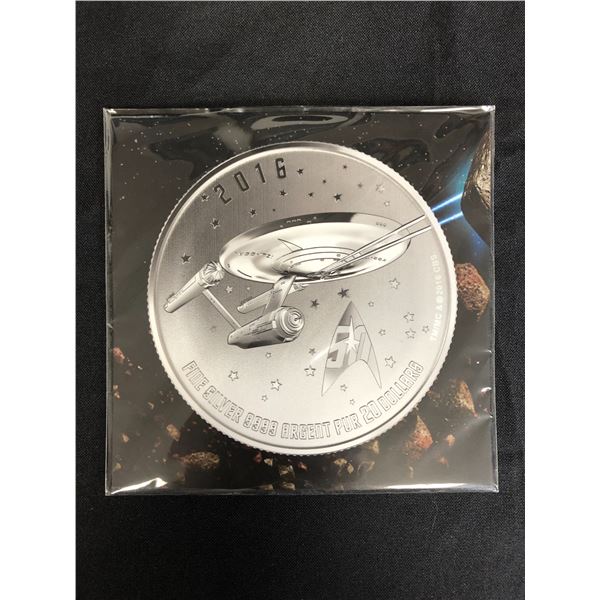 2016 STAR TREK $20 COIN .9999 SILVER