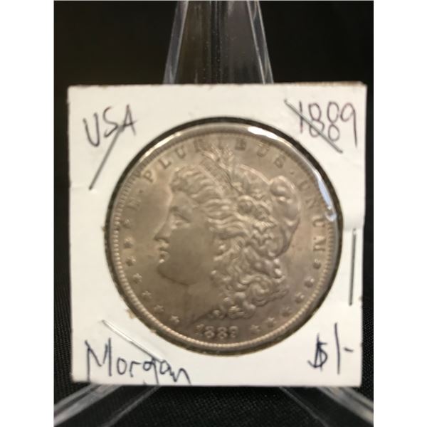 1889 MORGAN SILVER DOLLAR .900 SILVER