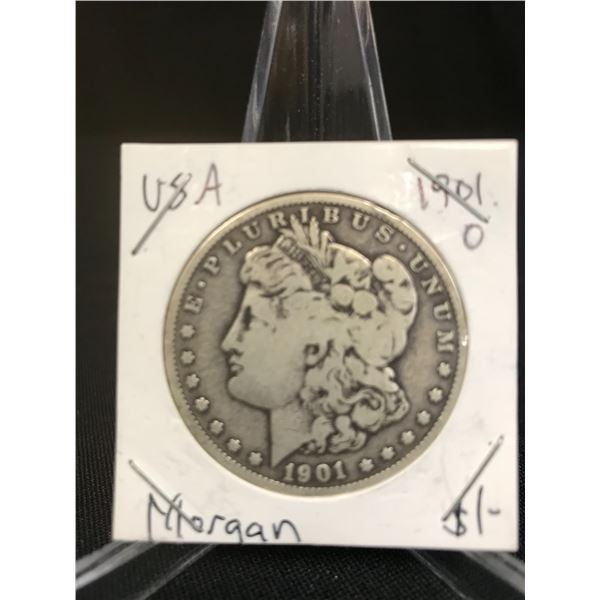 1901 O MORGAN SILVER DOLLAR .900 SILVER