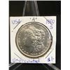 Image 1 : 1890 S UNCIRCULATED  MORGAN SILVER DOLLAR .900 SILVER