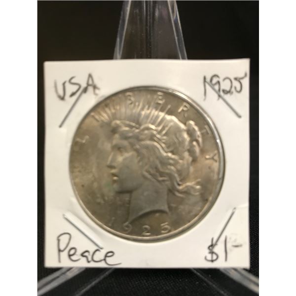 1925 PEACE DOLLAR .900 SILVER