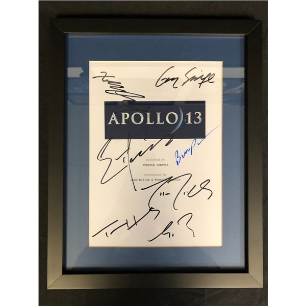 APOLLO 13 CAST SIGNED SCRIPT COVER FRAMED (RA COA)