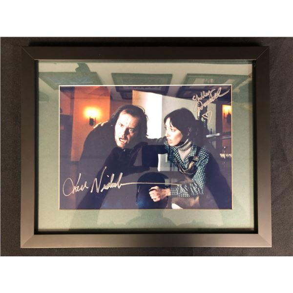 JACK NICHOLSON AND SHEELY DUVALL SIGNED THE SHINING 8 X 10 FRAMED ( RA COA)