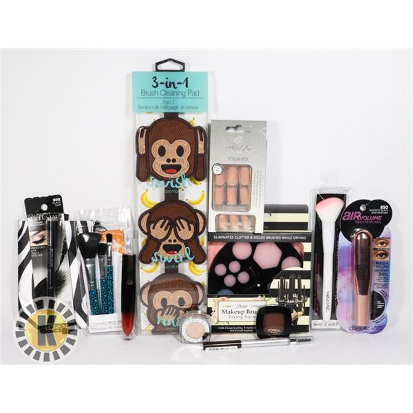 NEW COSMETIC LOT. INCLUDES SOME L'ORÉAL PRODUCTS.