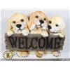 Image 1 : PUPPIES THEME WELCOME LAWN ORNAMENT