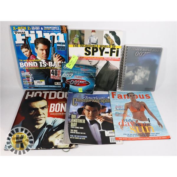 LOT OF JAMES BOND COLLECTIBLES, INCL PLAYING