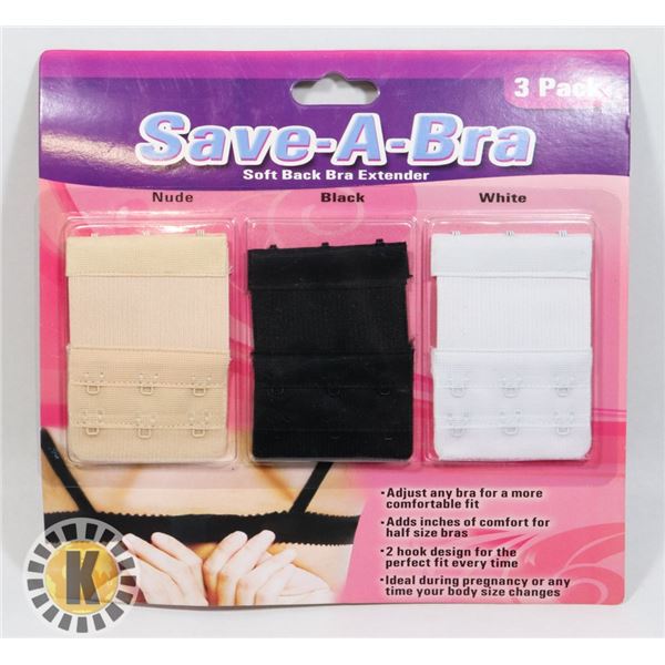 NEW SAVE A BRA 3PACK (SOFT BACK BRA EXTENDER)