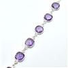 Image 2 : SILVER AMETHYST(7.75CT) BRACELET (~WEIGHT 7.75G)