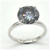 Image 1 : SILVER CERTIFIED GREY MOISSANITE (ROUND 9.5 MM)