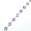 Image 2 : SILVER AMETHYST(7.1CT) BRACELET (~WEIGHT 7.1G)