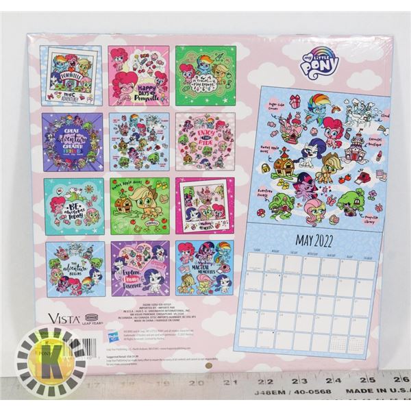 NEW 16 MONTH MY LITTLE PONY 2022 WALL CALENDAR