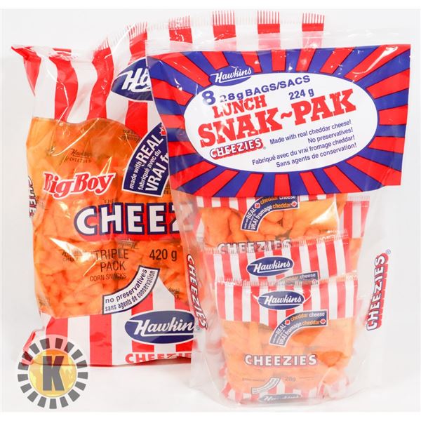 SNACK BAGS OF HAWKINS CHEEZIES