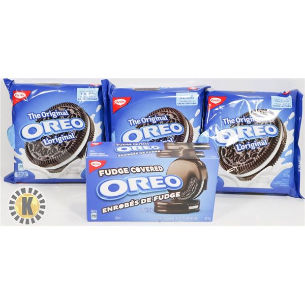 LOT OF OREO COOKIES AND FUDGE COVERED OREOS