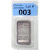 Image 1 : 1 Oz. .999 Silver Johnson Matthey Bar