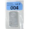 Image 1 : 1 Oz. .999+ Fine Silver Engelhard Bar