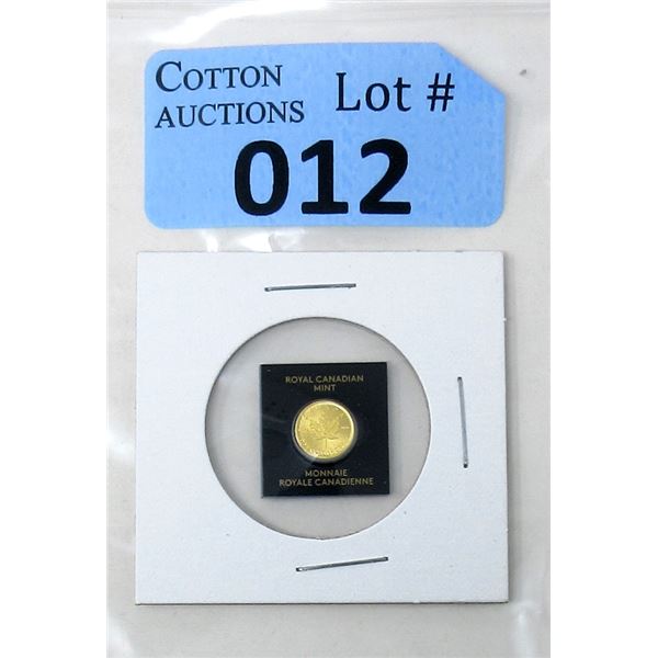 1 Gram .9999 Fine Gold 2021 Maple Leaf Coin