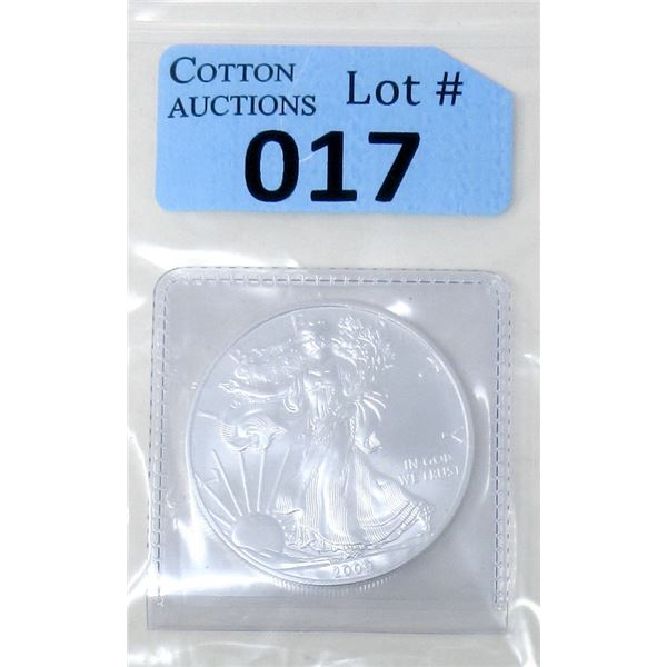 1 Oz. 2009 .999 Fine Silver Walking Liberty Coin
