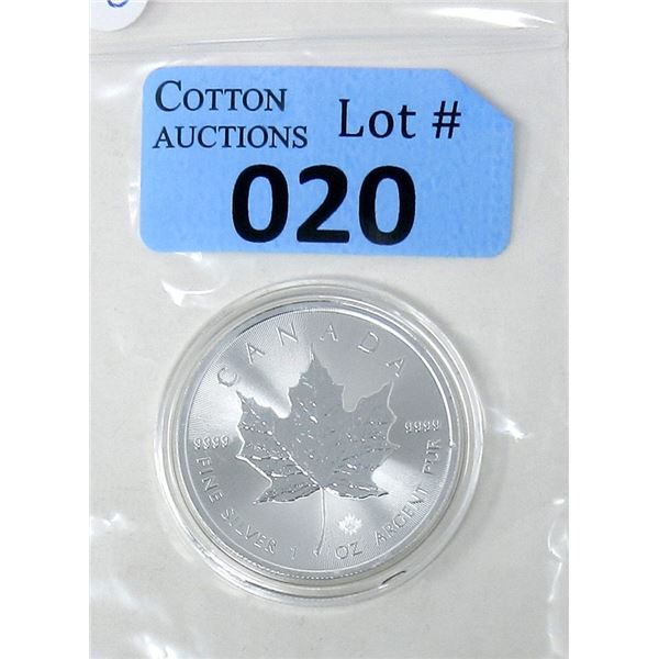 1 Oz .9999 Fine Silver 2020 Canada Maple Leaf Coin