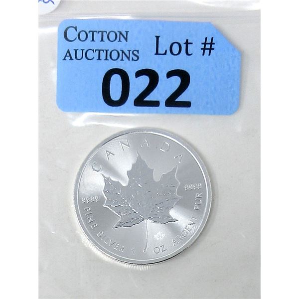 1 Oz .9999 Fine Silver 2021 Canada Maple Leaf Coin