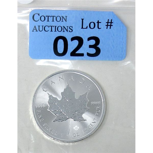 1 Oz .9999 Fine Silver 2021 Canada Maple Leaf Coin