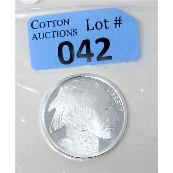 1 Oz .999 Fine Silver First Nations/Buffalo Round