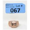 Image 1 : New Crystal Set Bit Coin Design Ring - Size 11