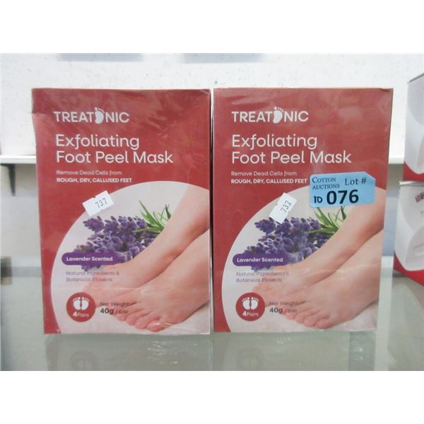 10 Boxes of Lavender Exfoliating Foot Peel Masks