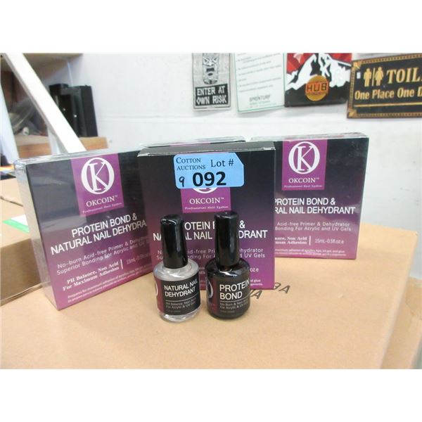 9 Sets of OKCoin Protein Bond & Nail Dehydrant