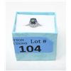 Image 2 : 2.5 CT Mystic Blue Topaz & Diamond Ring